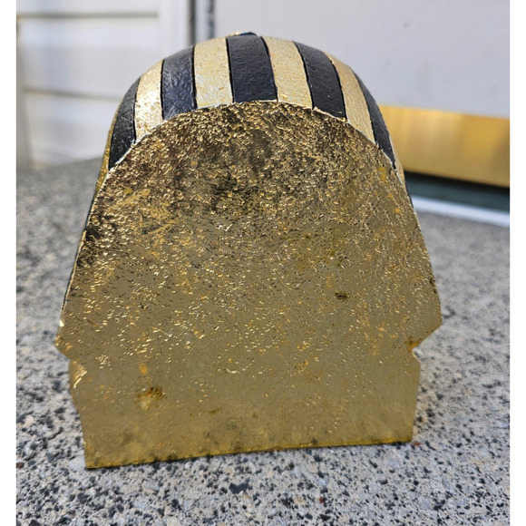 Vintage King Tut Gold & Black Colored Bookend 6" Tall - Picture 4 of 4